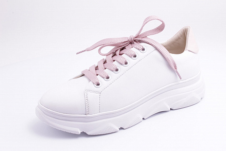 S2019-1-D туфли кроссовые /10/ (white/pink)