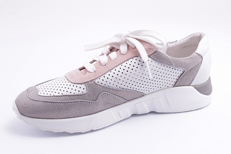 ML12226-8-3 туфли кроссовые /10/ (WHITE LEATHER/GREY KID)