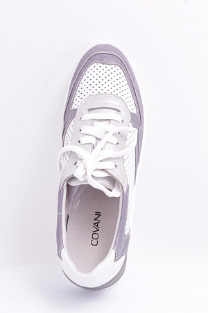 ML12226-8-4 туфли кроссовые /10/ (WHITE LEATHER/D.GREY KID)